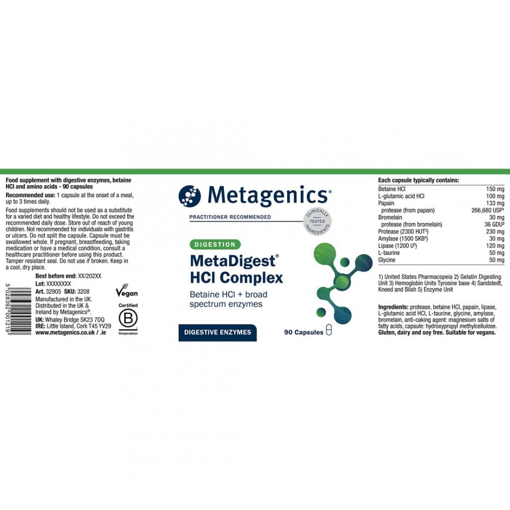 Metagenics MetaDigest HCI Complex