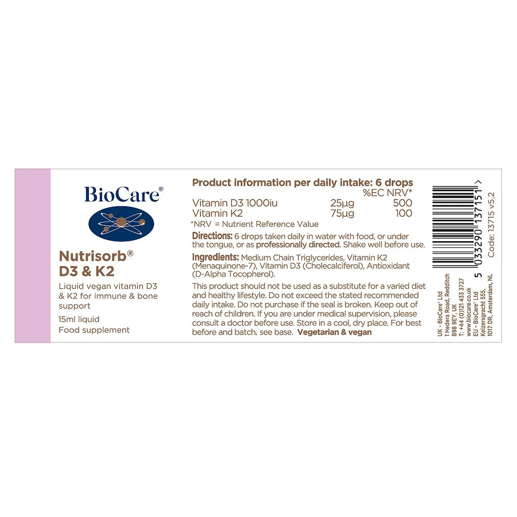 Biocare  Nutrisorb® D3 & K2