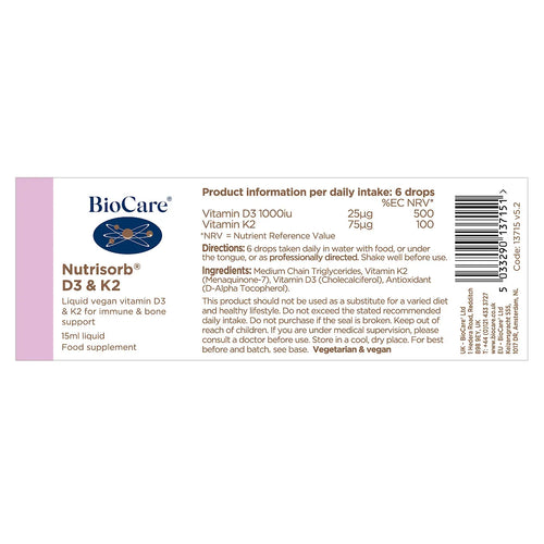 Biocare  Nutrisorb® D3 & K2