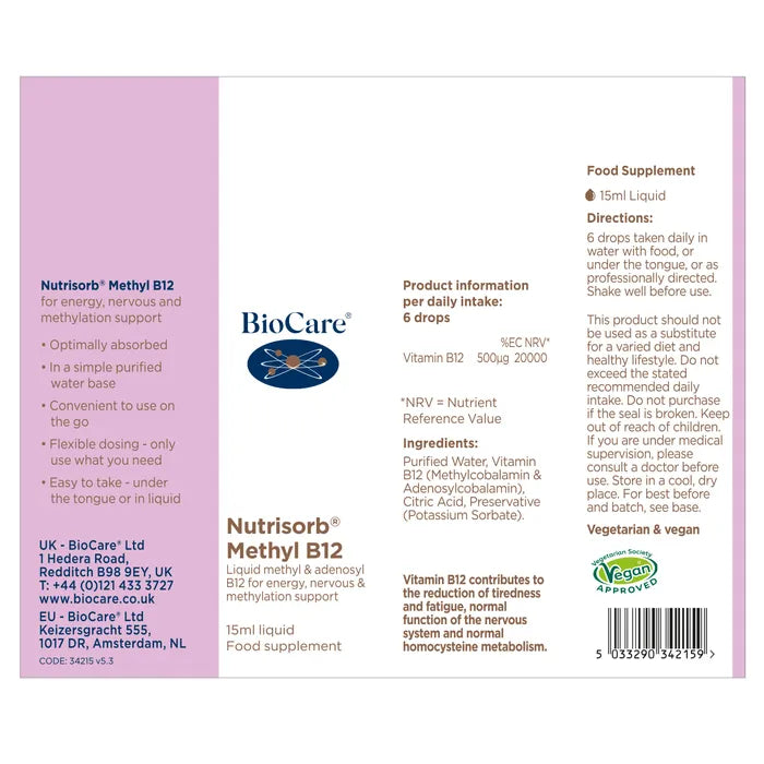 Biocare Nutrisorb® Methyl B12