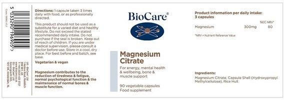 Biocare Magnesium Citrate