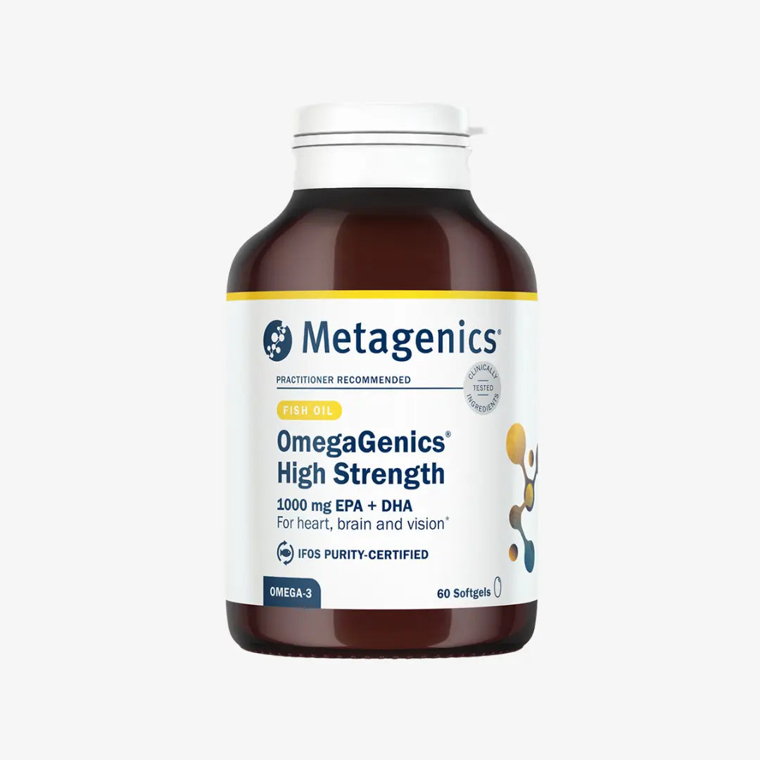 Metagenics OmegaGenics® High Strength Omega-3 Fish Oil Capsules