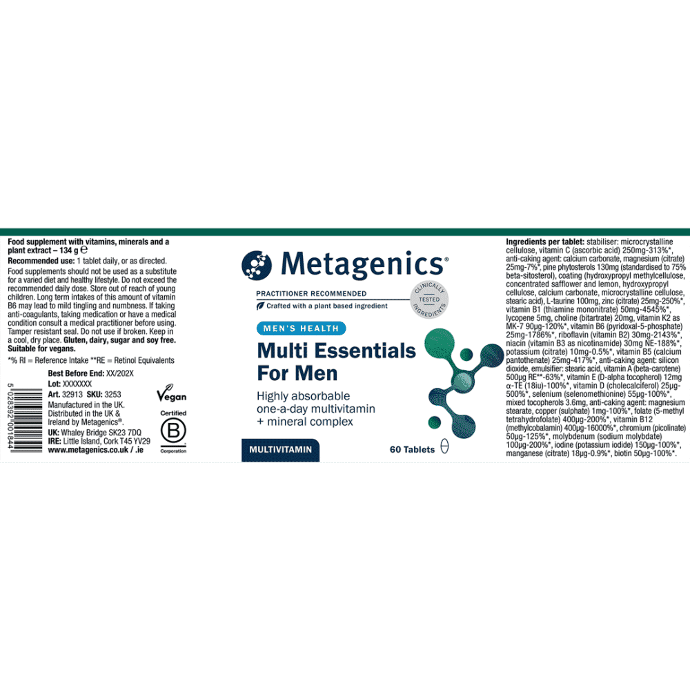 Metagenics Multi Essentials for Men