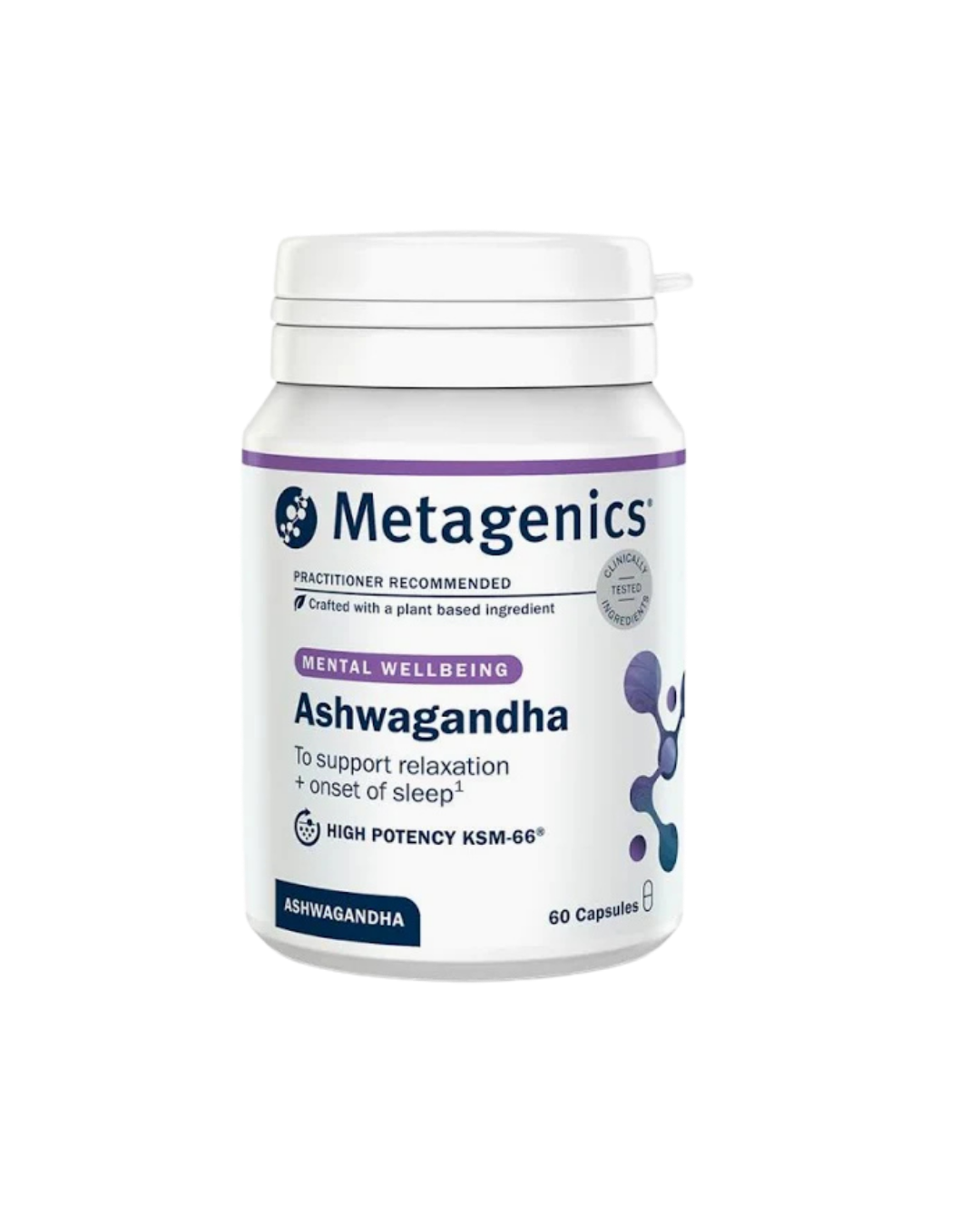 Metagenics Ashwagandha 500mg KSM-66 60's
