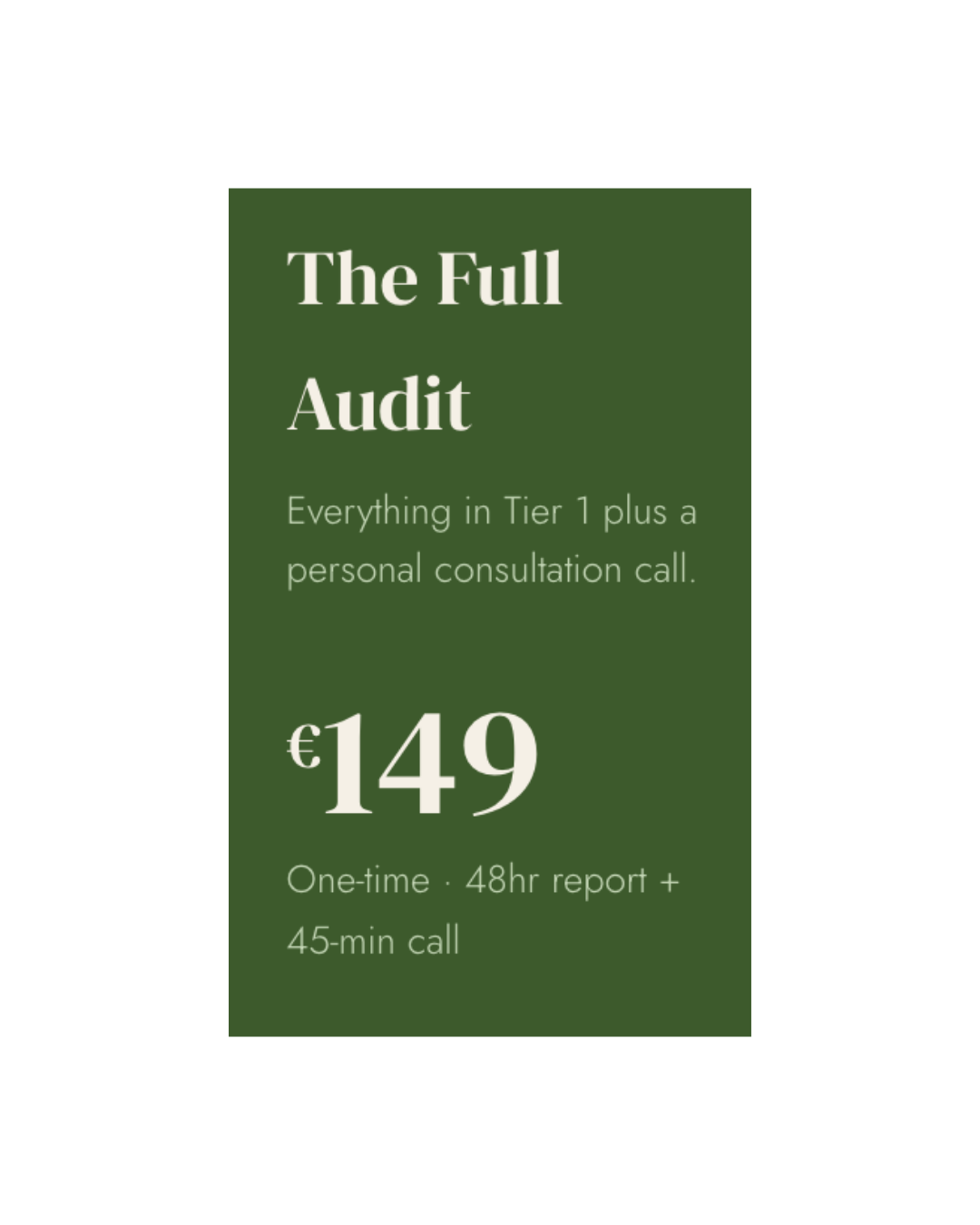 The Full Audit