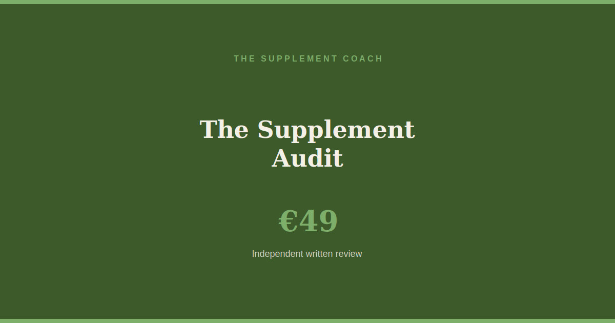 The Supplement Audit